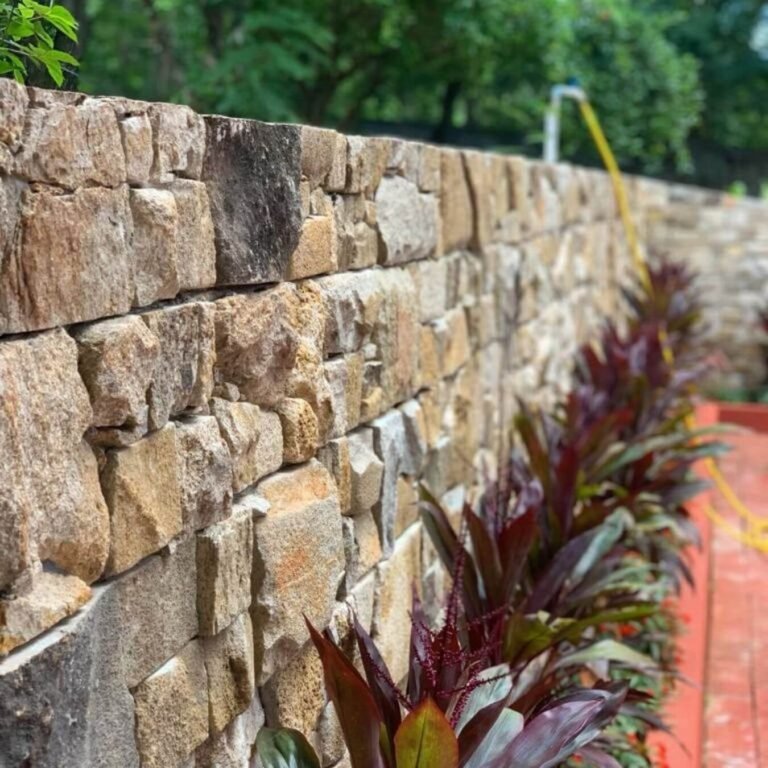 Pedra Espanha Feito com Rocha Natural Verdadeira