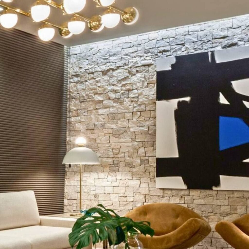 Revestimento Natural de Pedra Espanha para Salas